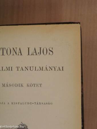 Katona Lajos irodalmi tanulmányai II. (töredék)