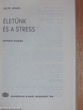 Életünk és a stress