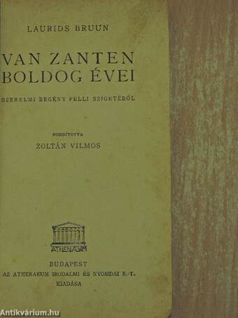 Van Zanten boldog évei