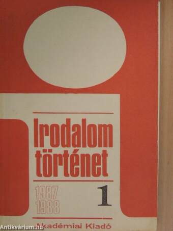 Irodalomtörténet 1987-1988/1-4.