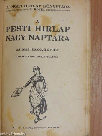 A Pesti Hirlap Nagy Naptára az 1928. szökőévre