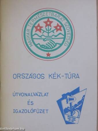 Az Országos Kék-túra útvonalvázlata és igazolófüzete