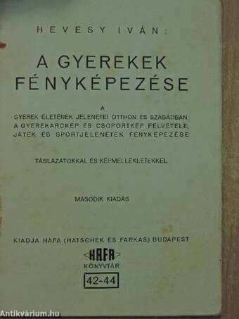 A gyerekek fényképezése