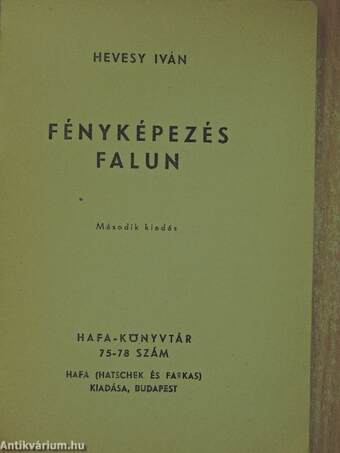 Fényképezés falun