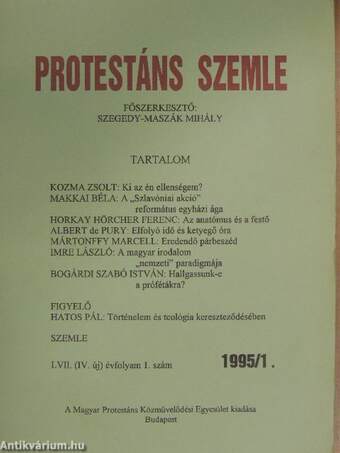 Protestáns Szemle 1995. január-december