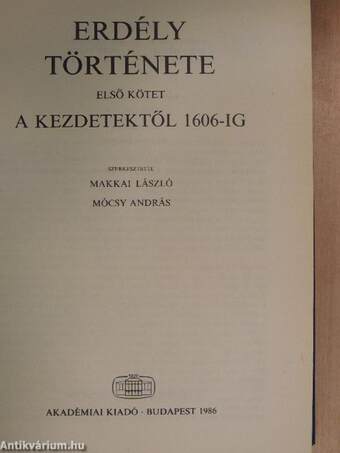 Erdély története I.