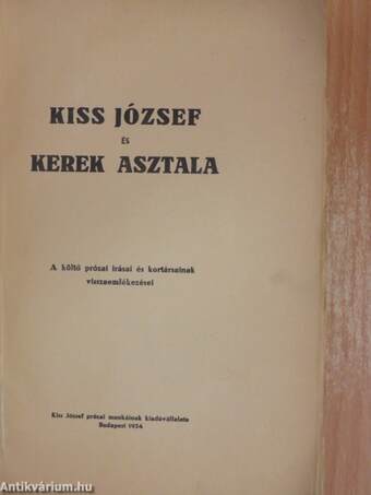 Kiss József és kerek asztala