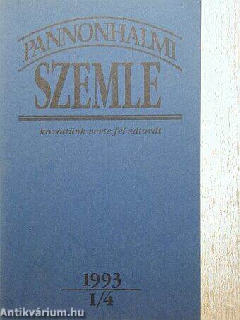 Pannonhalmi Szemle 1993/4.