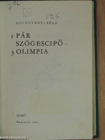 1 pár szögescipő - 3 olimpia