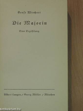 Die Majorin (gótbetűs)