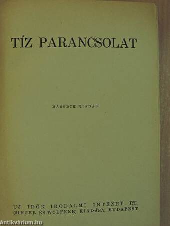 Tíz parancsolat