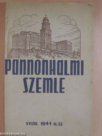 Pannonhalmi Szemle 1941. június