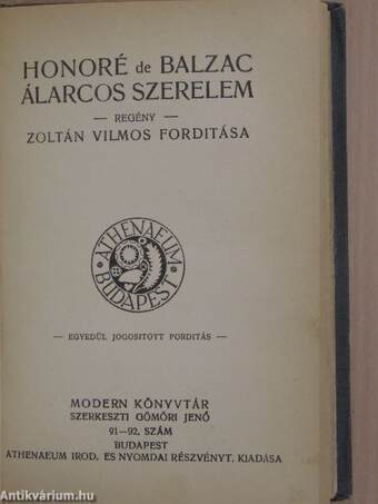 Epikuros kertje/Bolondok/Álarcos szerelem