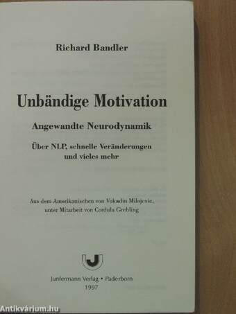 Unbändige Motivation - Angewandte Neurodynamik