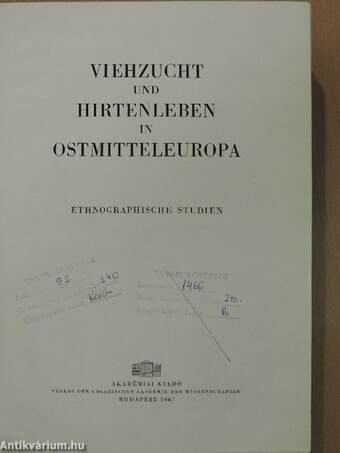 Viehzucht und Hirtenleben in Ostmitteleuropa