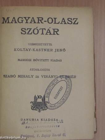 Magyar-olasz szótár