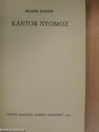 Kántor nyomoz