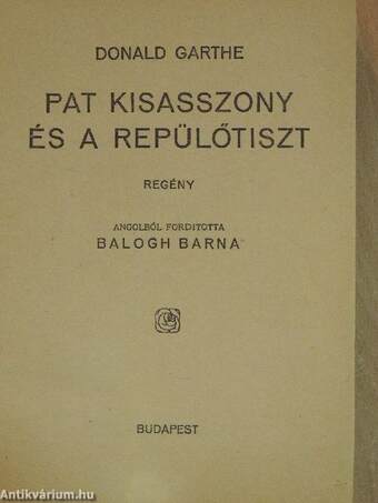 Pat kisasszony és a repülőtiszt