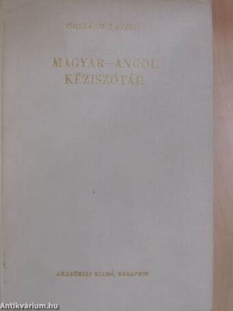 Magyar-angol kéziszótár