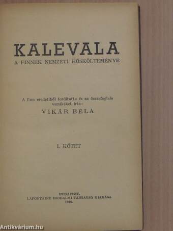 Kalevala I-III.