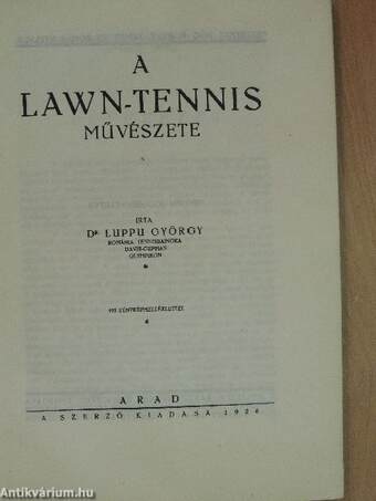 A lawn-tennis művészete