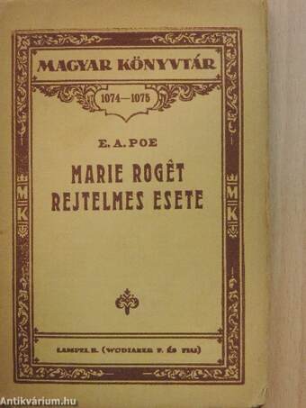 Marie Rogét rejtelmes esete