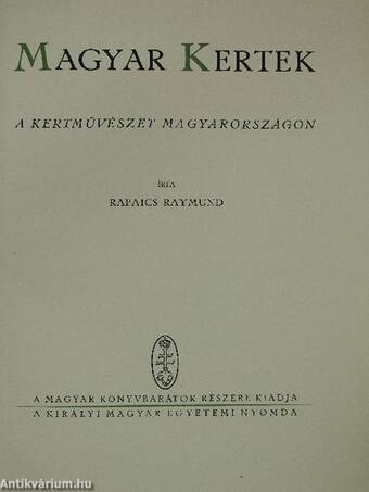 Magyar kertek