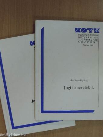 Jogi ismeretek I-II.