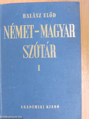 Német-magyar szótár I-II.