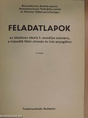 Feladatlapok - Olvasás-írás 1.