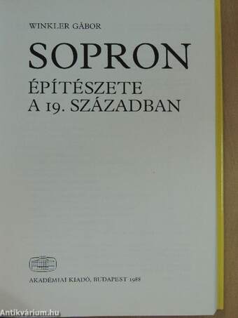 Sopron építészete a 19. században