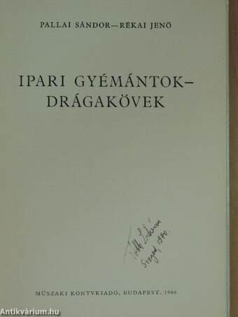 Ipari gyémántok, drágakövek