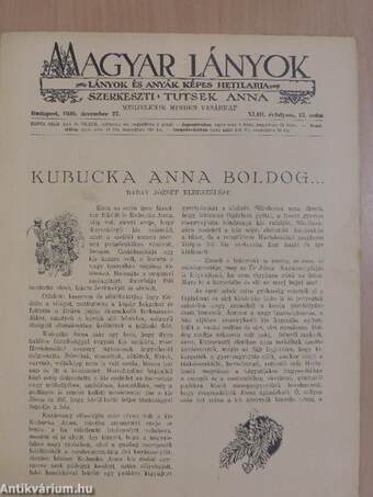 Magyar lányok 1936-1937. (nem teljes évfolyam)