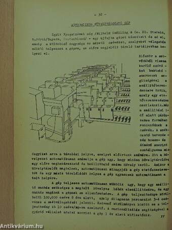 Pamut-Fonás-Szövés 1960/5.