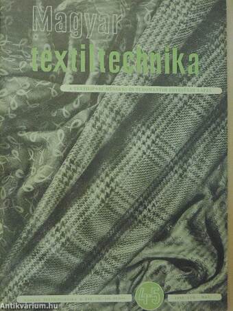 Magyar Textiltechnika 1958. április-május