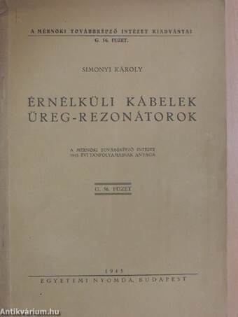 Érnélküli kábelek/Üreg-rezonátorok