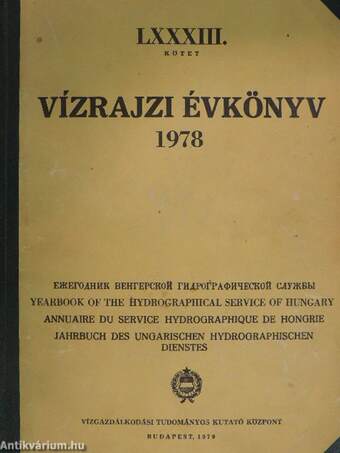 Vízrajzi évkönyv 1978