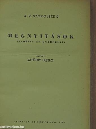 Megnyitások