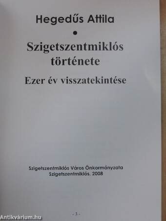 Szigetszentmiklós története