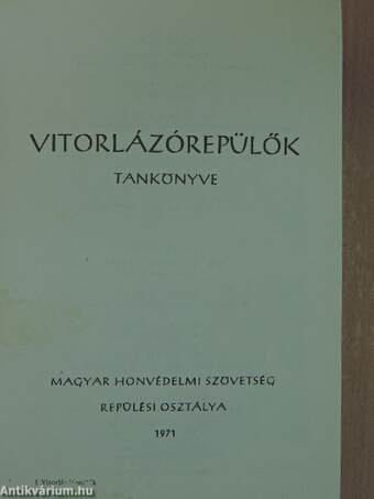 Vitorlázórepülők tankönyve