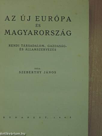 Az új Európa és Magyarország