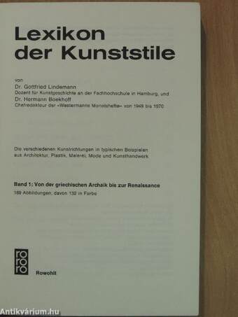 Lexikon der Kunststile 1-2.