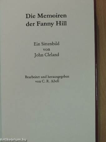 Die Memoiren der Fanny Hill