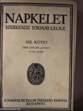 Napkelet 1929. január-június (fél évfolyam)