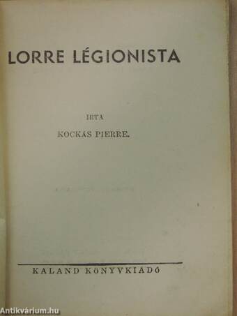 Lorre légionista