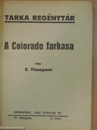 A Colorado farkasa