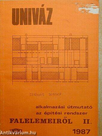 UNIVÁZ alkalmazási útmutató az építési rendszer falelemeiről II.