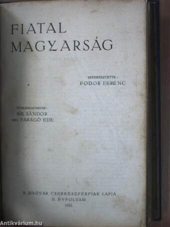 Fiatal magyarság 1931. március-december/1932. január-december