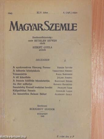 Magyar Szemle 1943. december