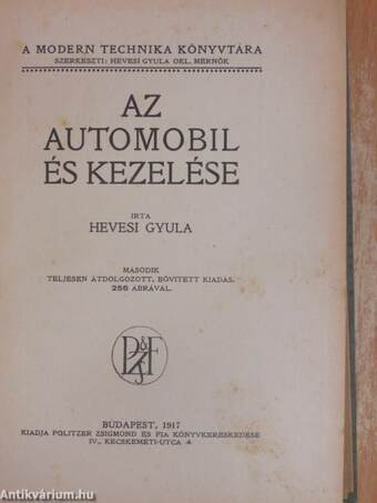 Az automobil és kezelése